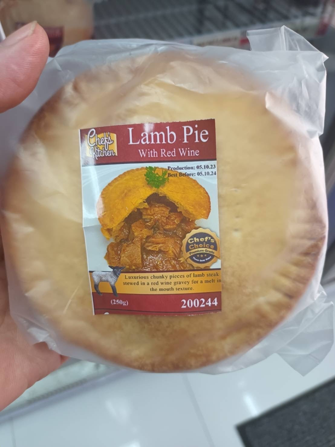 Lamb in Red Wine Pie