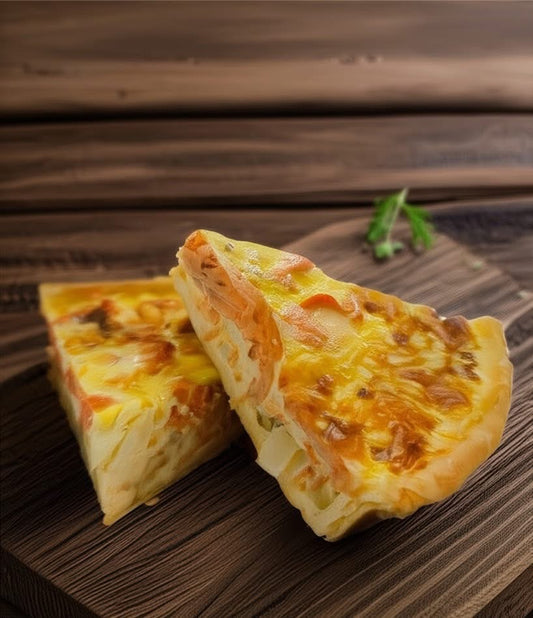 Salmon, Sour Cream & Dill Quiche