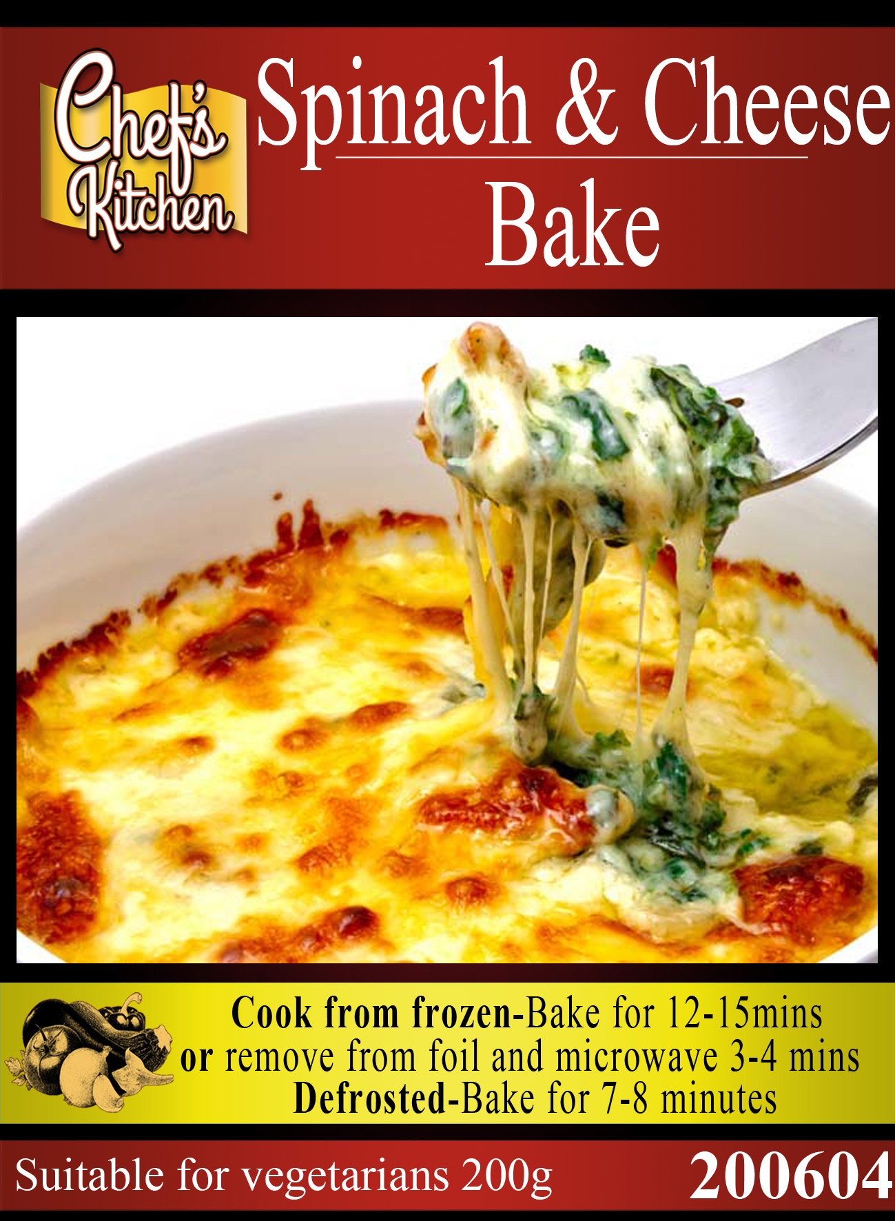 KC Spinach & Cheese Bake (220 Grams)