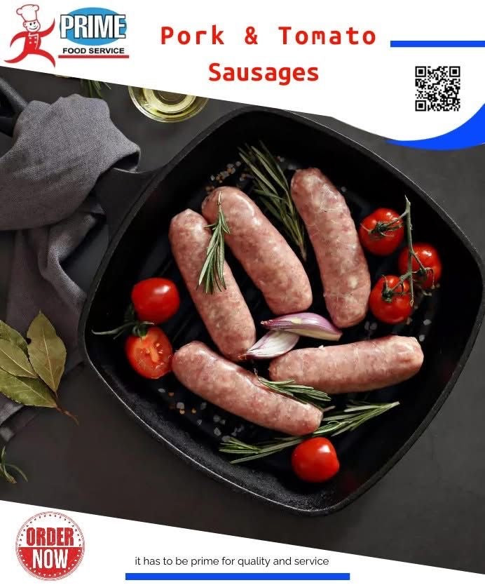 Prime Pork & Tomato Gourmet Sausages (500 Grams)