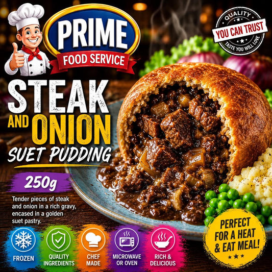 Steak & Onion Pudding (250 Grams)