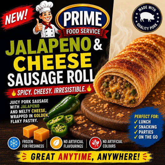 Prime Jalapeno & Cheese Sausage Roll