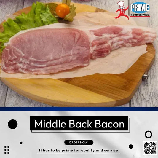 Prime Unsmoked Middle Back Bacon (1Kg)