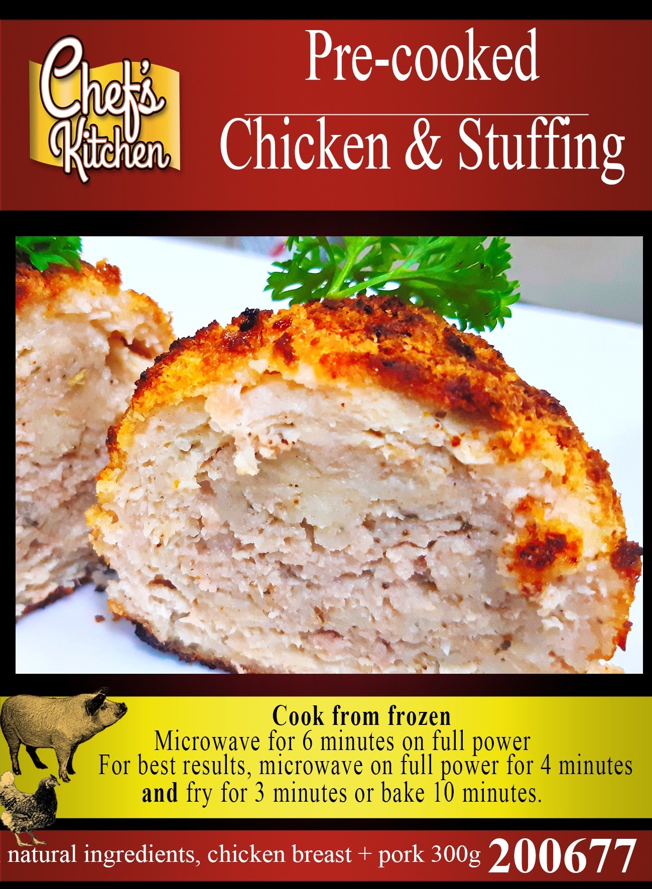 Pre-Cooked Sausage Stuffing Kiev
