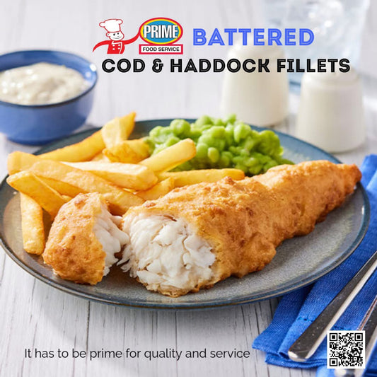 Battered Haddock Fillet (approximately 220 Grams)