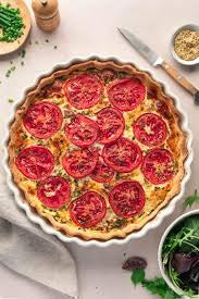 Mature Cheddar & Tomato Quiche