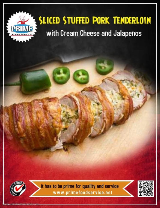 Pork Tenderloin Stuffed with Jalapeno Creamed Cheese