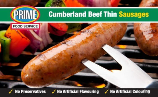 Prime Cumberland Beef Thin Sausages (500 Grams)
