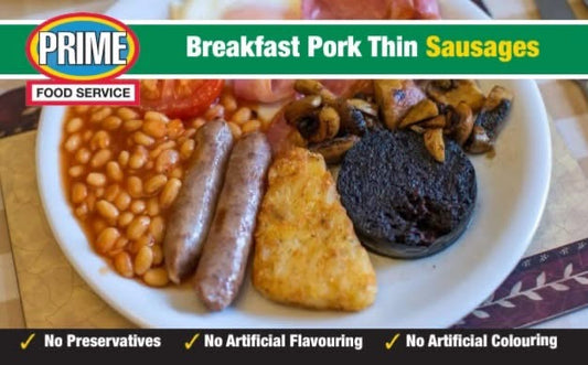 Prime Breakfast Pork Thin Sausages (500 Grams)