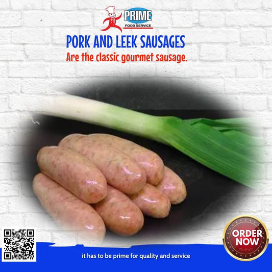 Prime Pork & Leek Gourmet Sausages (500 Grams)