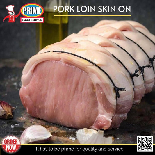 Pork Loin Skin On (approximately 1Kg)