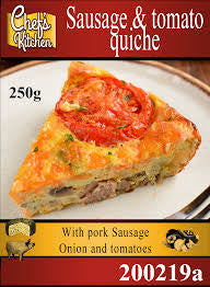 Sausage & Tomato Quiche